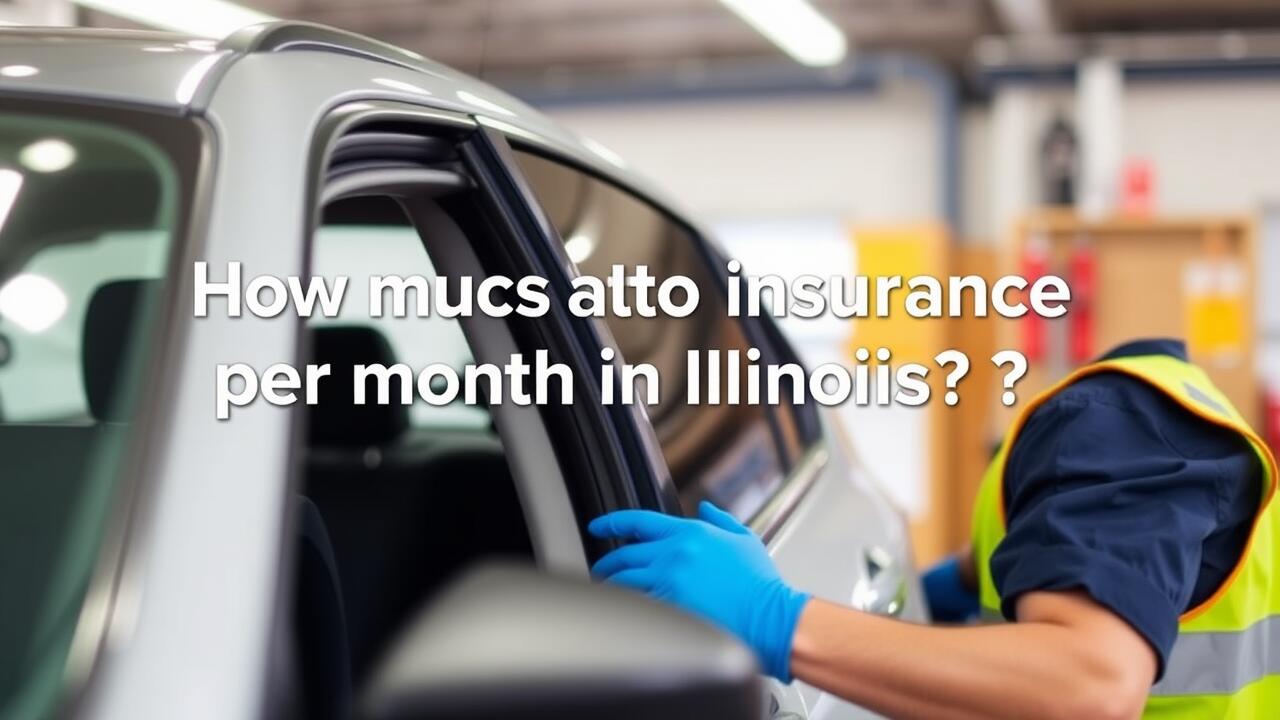 How much is auto insurance per month in Illinois?